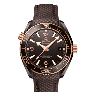 Omega Montre chronomètre Seamaster en céramique brune 215.62.40.20.13.001