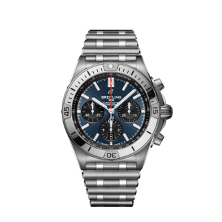 Breitling Chronomat B01 42 Acier inoxydable Bleu AB0134101C1A1