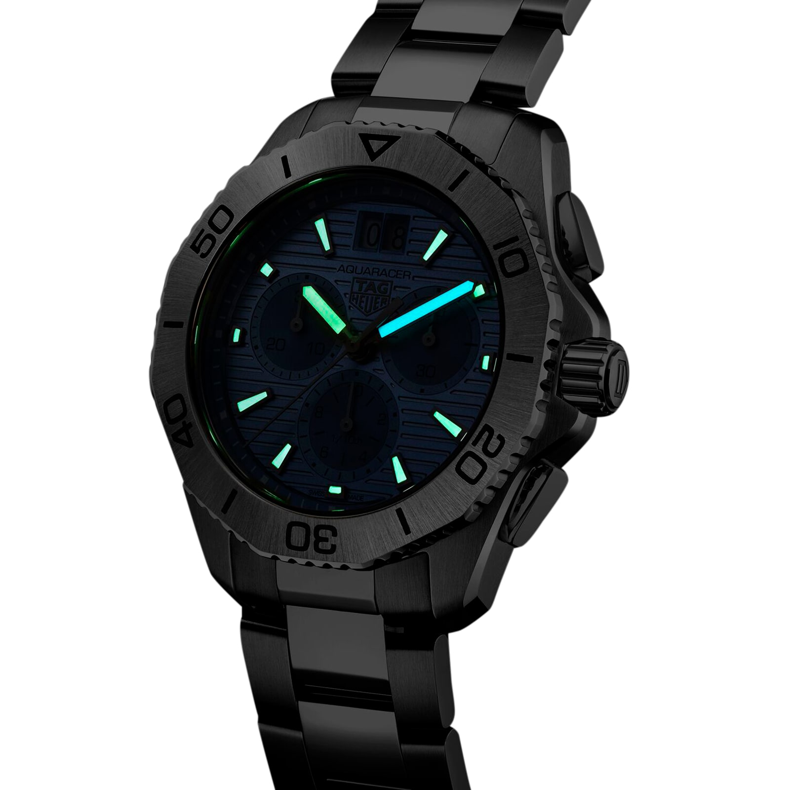 TAG Heuer Aquaracer Chronographe 40mm Mens Watch Bleu CBP1112.BA0627 – Image 7
