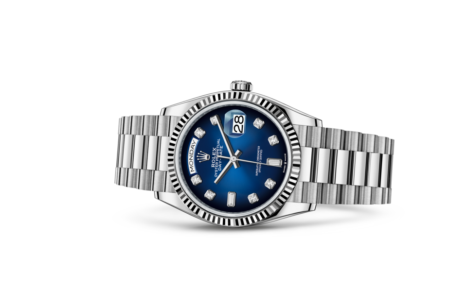 Rolex Day-Date 36 Oyster 36 mm or blanc M128239-0023 – Image 2