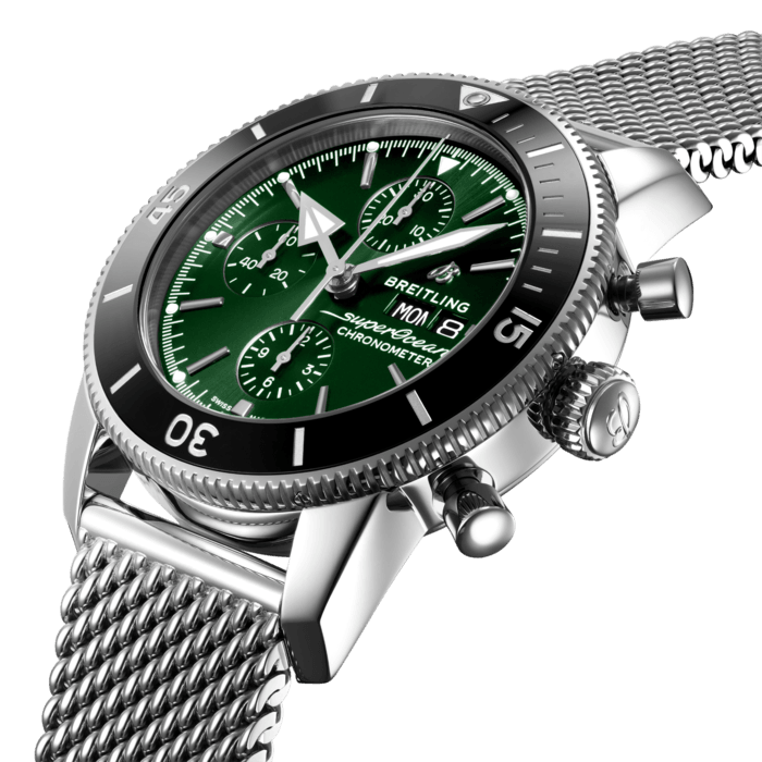 Breitling Superocean Heritage Chronographe 44 Acier inoxydable Vert A13313121L1A1 – Image 2