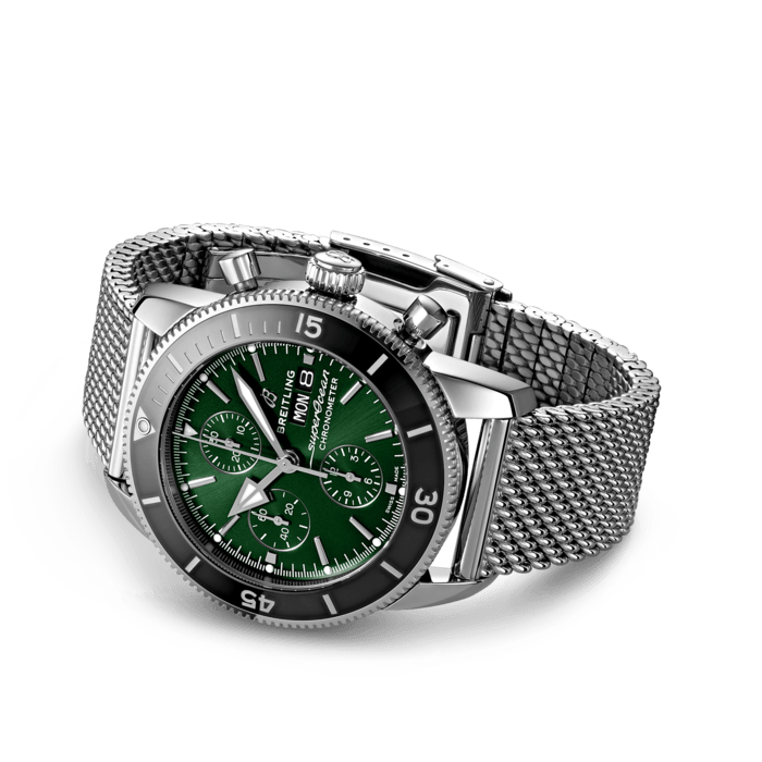 Breitling Superocean Heritage Chronographe 44 Acier inoxydable Vert A13313121L1A1 – Image 3