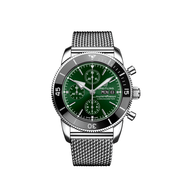 Breitling Superocean Heritage Chronographe 44 Acier inoxydable Vert A13313121L1A1