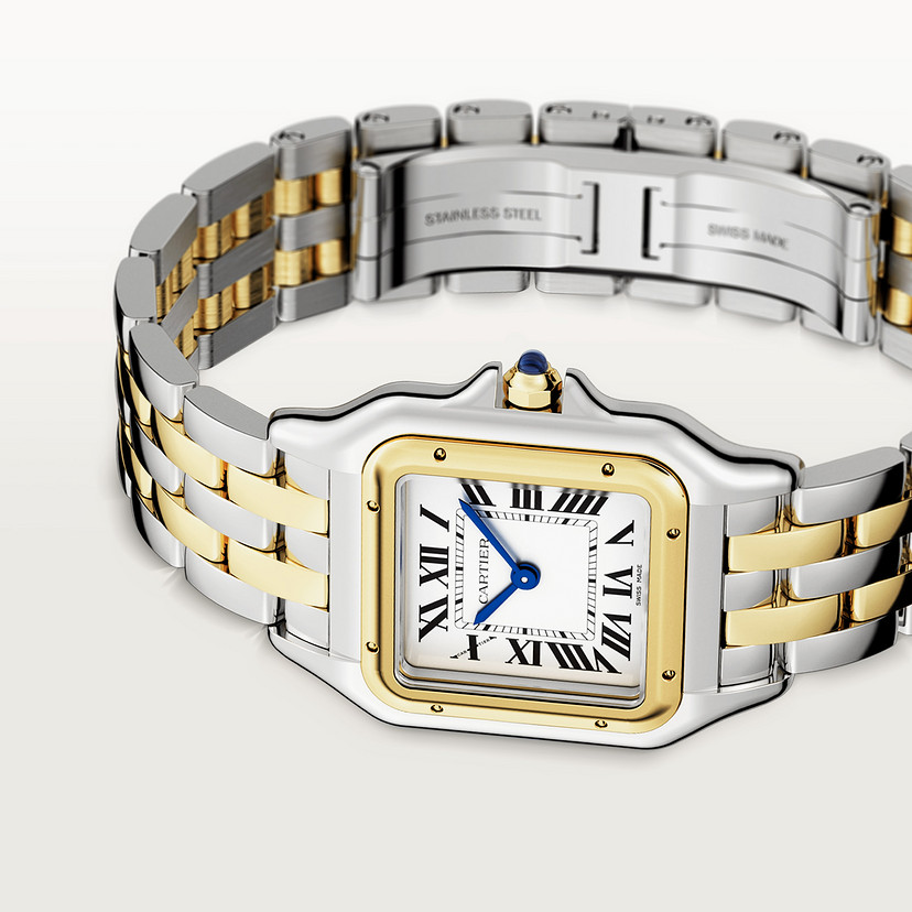 Cartier Montre Panthère de Cartier Moyen modèle mouvement à quartz or jaune acier – Image 8