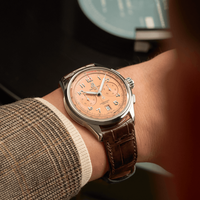 Breitling Premier B01 Chronographe 42 Acier inoxydable Cuivre AB0145331K1P1 – Image 5