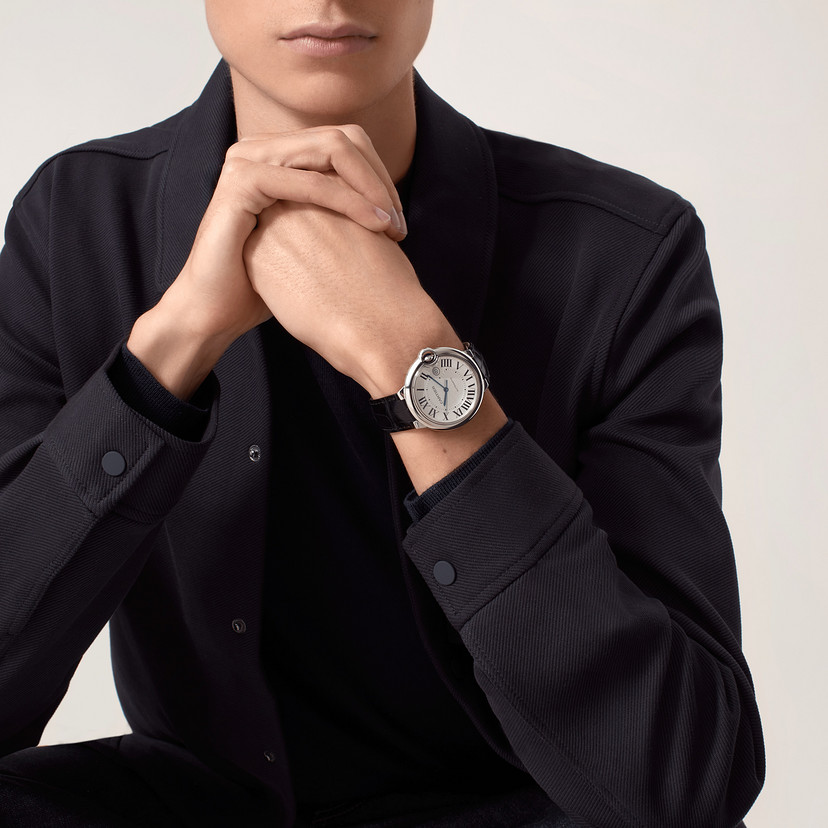 Cartier Montre Ballon Bleu de Cartier 42 mm acier cuir – Image 4