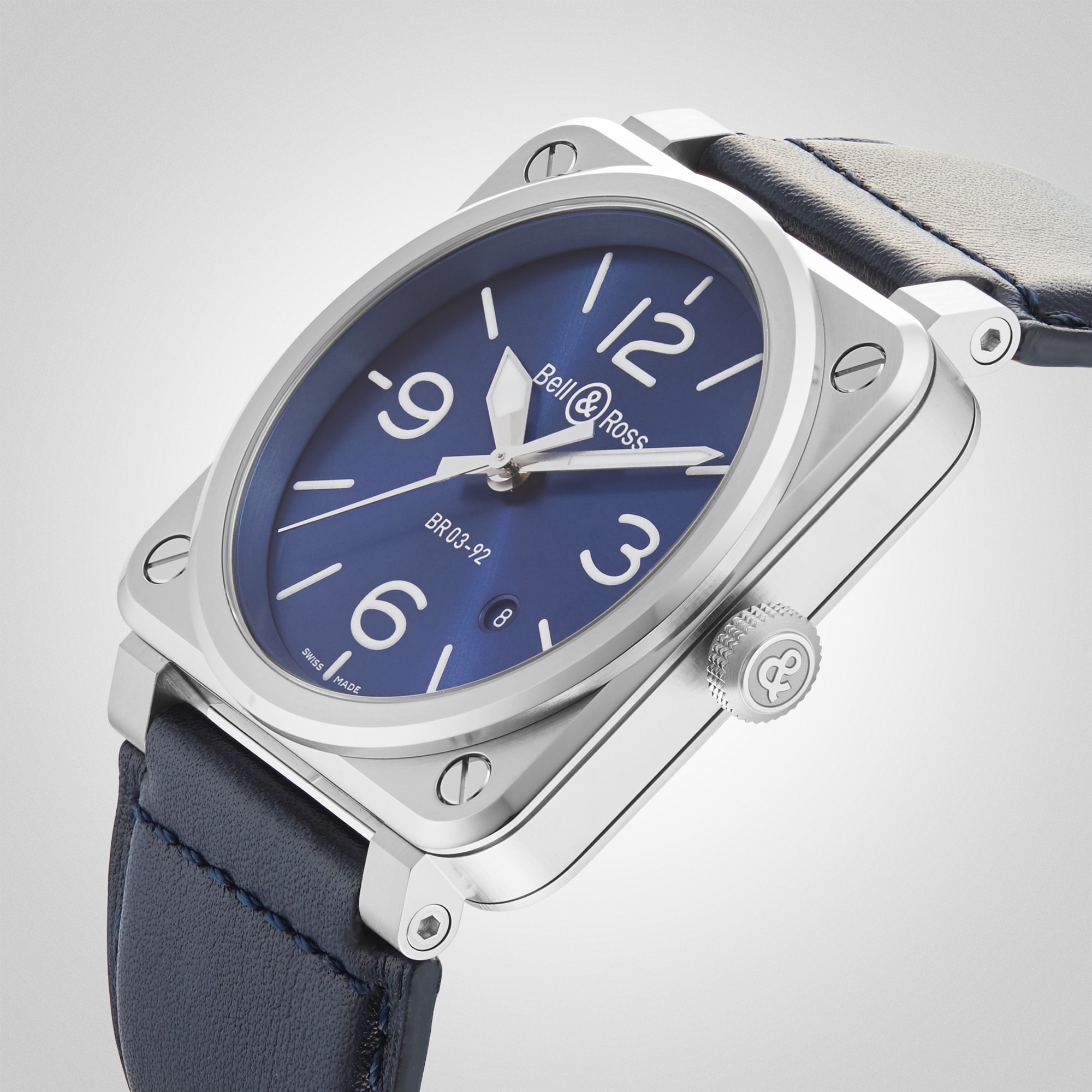 Bell Ross BR 03-92 BLUE STEEL 42mm BR0392-BLU-ST/SCA – Image 6