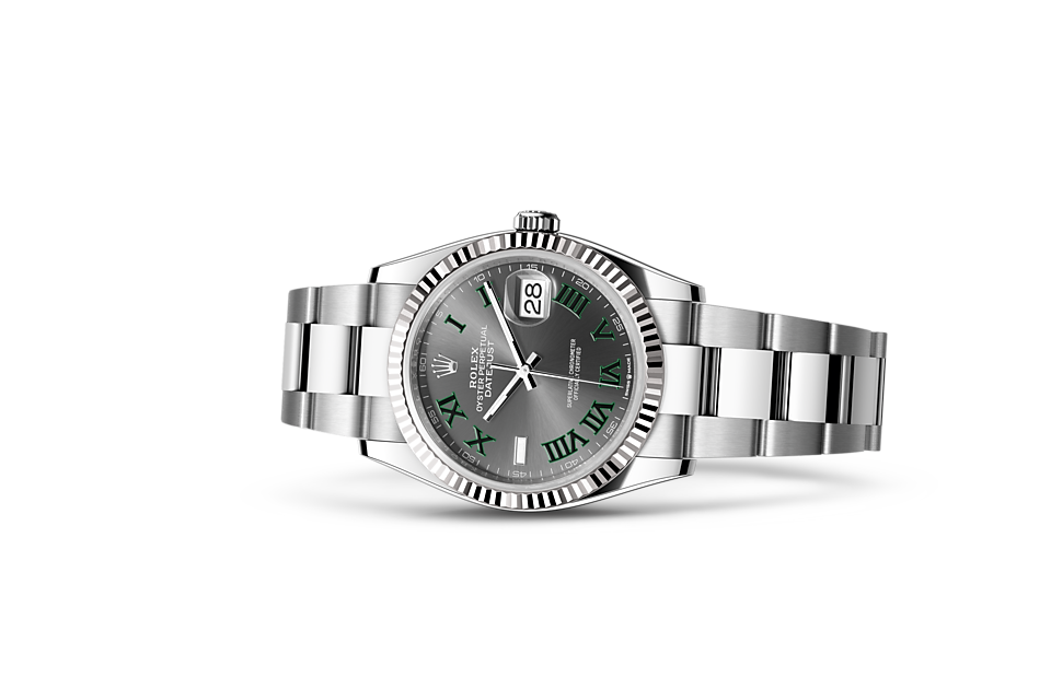 Rolex Datejust 36 Oyster 36 mm Oystersteel et or blanc M126234-0046 – Image 2